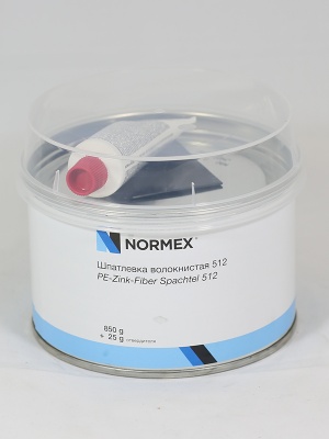 Шпатлевка Normex PE 512 со стекловолокном 0,875кг фото в интернет магазине Новакрас.ру